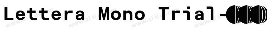 Lettera Mono Trial字体转换